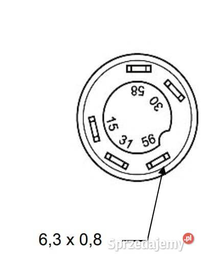 Przełącznik przyciskowy oświetlania okrągły małopolskie Kamionna