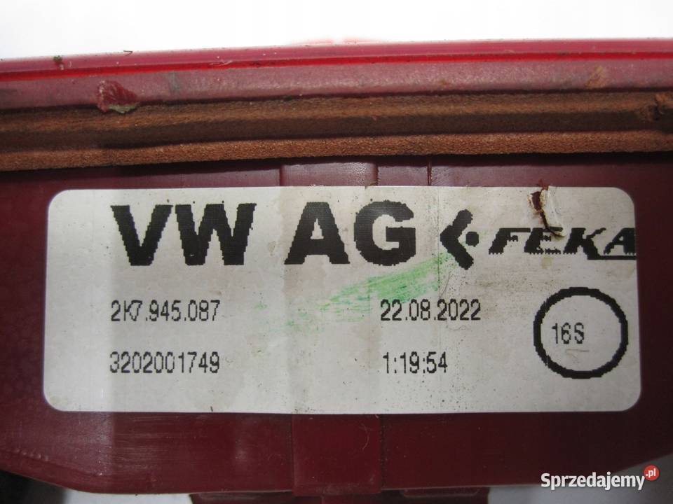 VOLKSWAGEN CADDY IV 22r światło STOP 2K7945087 osobowe Światła stop Kielce