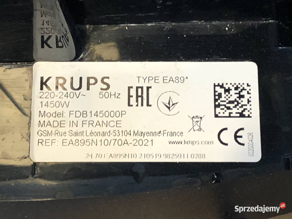 KRUPS Evidence EA89 FDB145000P Automatyczny Warszawa