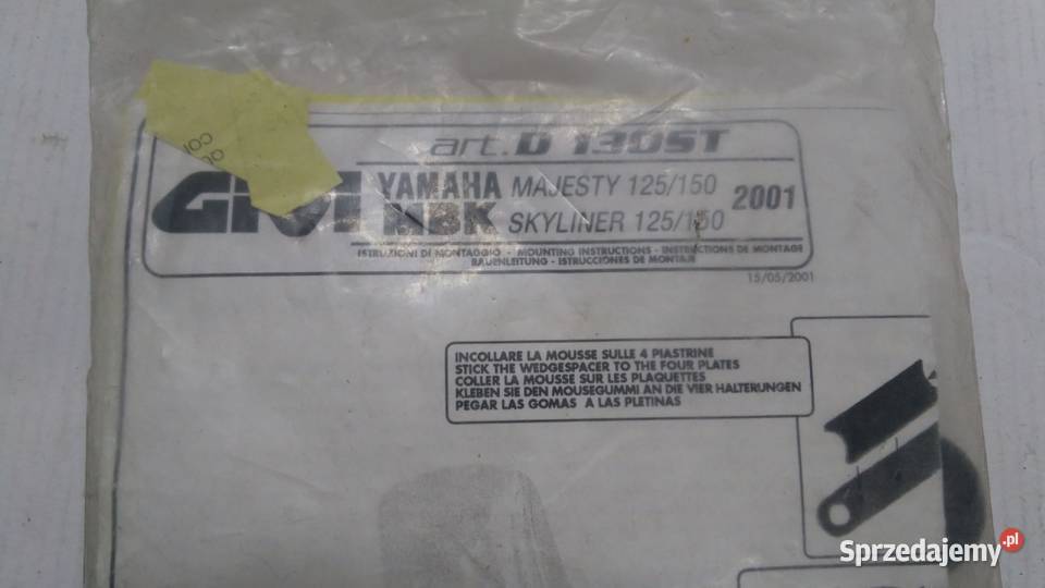 STELAŻ MOCOWANIE SZYBY YAMAHA MAJESTY 125 150