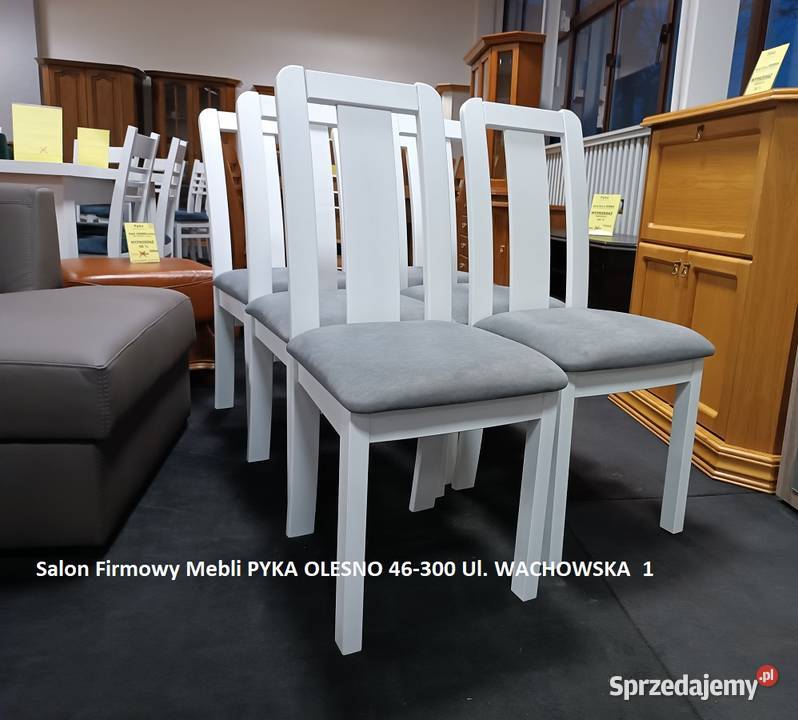 Nowe Krzesła MAJA, 6 szt LITE DREWNO, Outlet -40% MEBLE PYKA