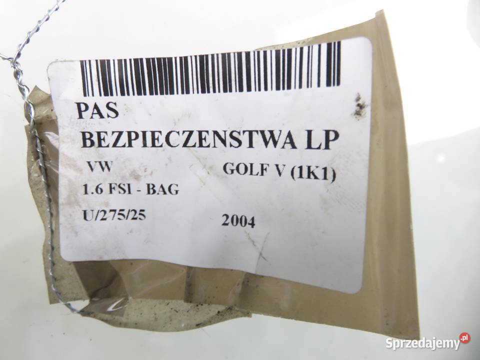 PAS LEWY PRZEDNI VW GOLF V 1K1 1K4857705D