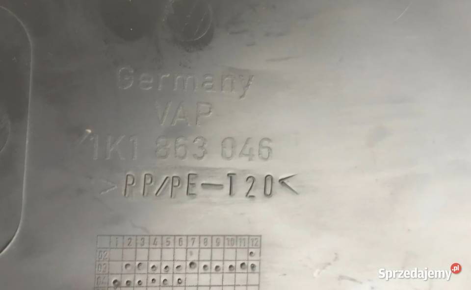 TUNEL ŚRODKOWY VW GOLF V 5 JETTA 1K1863045 osobowe Działoszyce