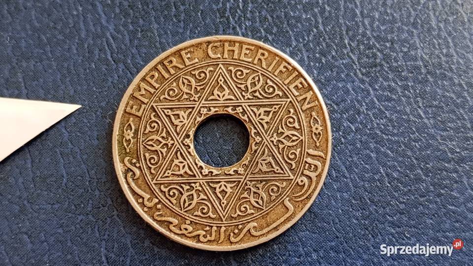 Stare monety 25 centimes 1921 Maroko podkarpackie