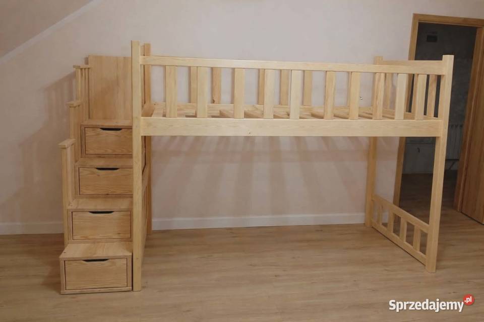 Łóżko drewniane dziecięce małopolskie