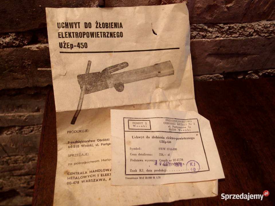 Uchwyt spawalniczy UŻEp450 PAMET 2 Wronki Pozostałe