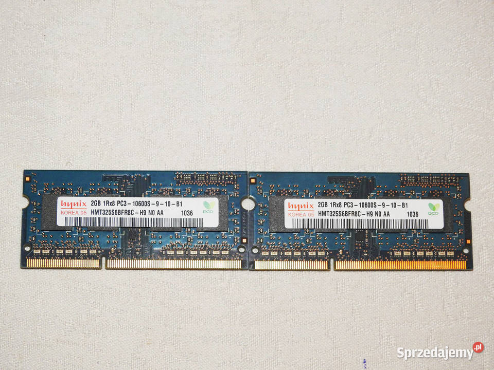 Hynix DDR3 4GB 2x2GB PC3 10600S 1333Mhz SODIMM Przemyśl