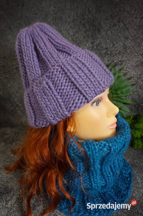 Czapka beanie wełna 100 Kraków