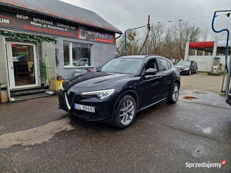 Alfa Romeo Stelvio 20 Turbo 280 Klimatyzacja LED elektrycznie ustawiane fotele Słupsk