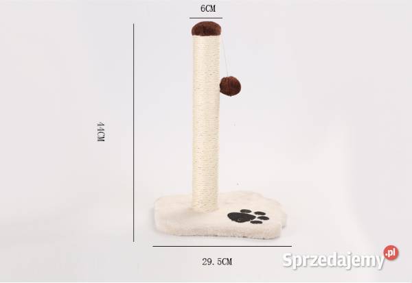 Drapak kota słupek w kształcie łapy beżowa Legionowo