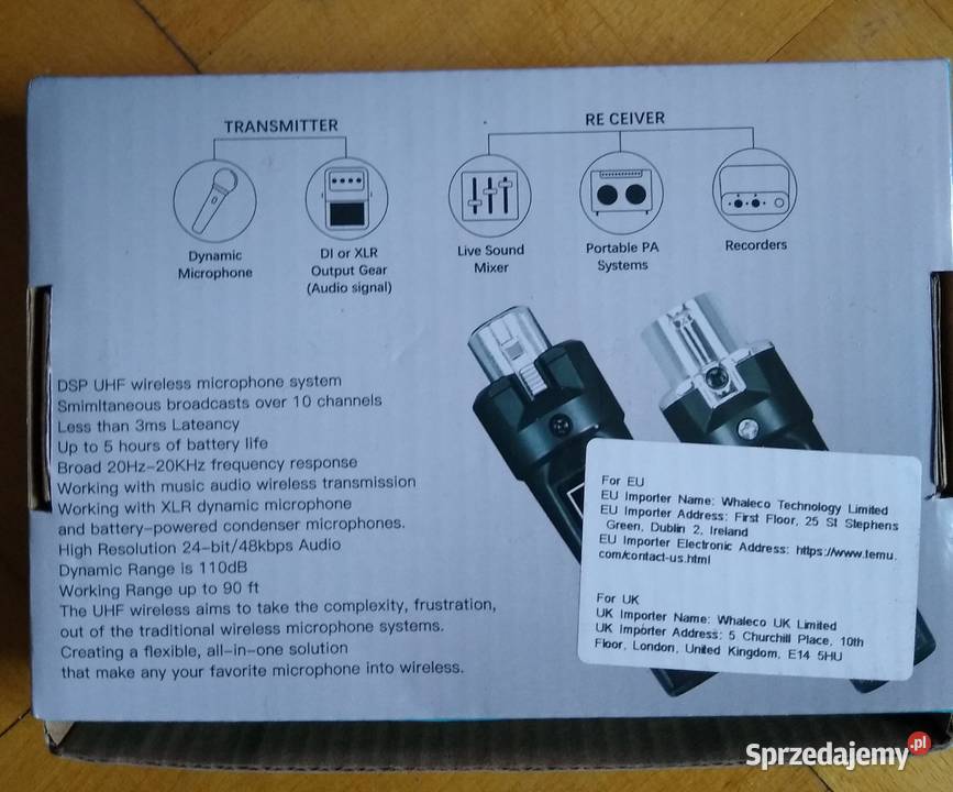 system bezprzewodowy nadajnikodbiornik do Miedzna sprzedam