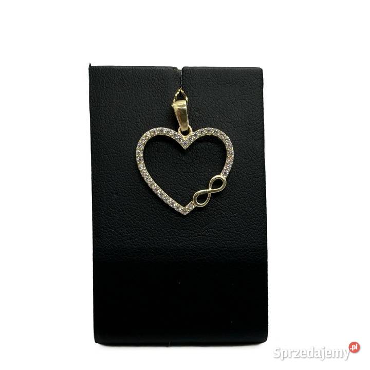 Nowa złota zawieszka pr 585 088g Serce Elbląg