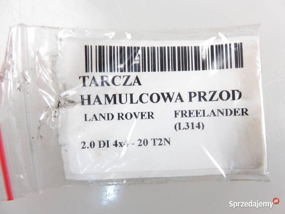 2X TARCZA HAMULCOWA TYŁ FREELANDER 20 DI osobowe