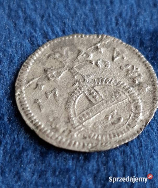 3 fenigi śląskie 1704 Leopold I srebro pomorskie Wejherowo