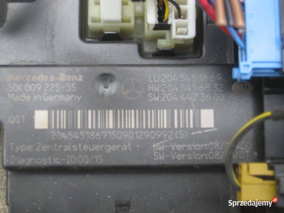 mercedes 204 w204 c klasa 22 cdi moduł sterownik Rakoniewice