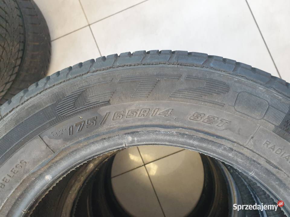 Komplet opon Goodyear GT2 lato 17565R14 sprzedam