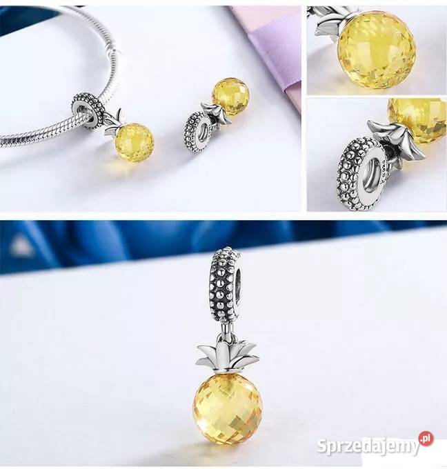 Charms Moments zawieszka Pandora ananas fasetka mazowieckie Warszawa