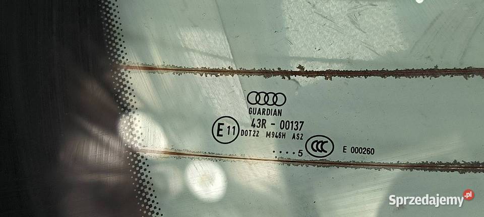 SZYBA TYŁ AUDI A6 osobowe Lipno