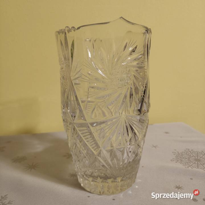 Kryształowy wazon z czasów PRL Warszawa sprzedam
