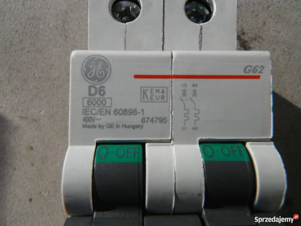 Wyłącznik instalacyjny G62 400V 674795 General