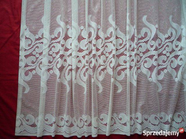 Biała firana z taśma 175 x 620 pokojowa zachodniopomorskie Szczecin