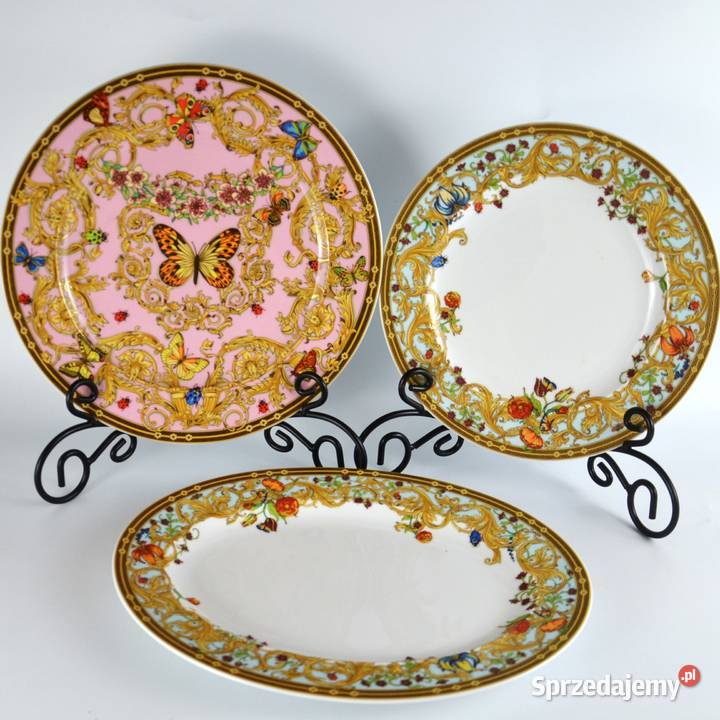 Talerz głęboki Versace Rosenthal kolekcja Ogród Bronisze sprzedam