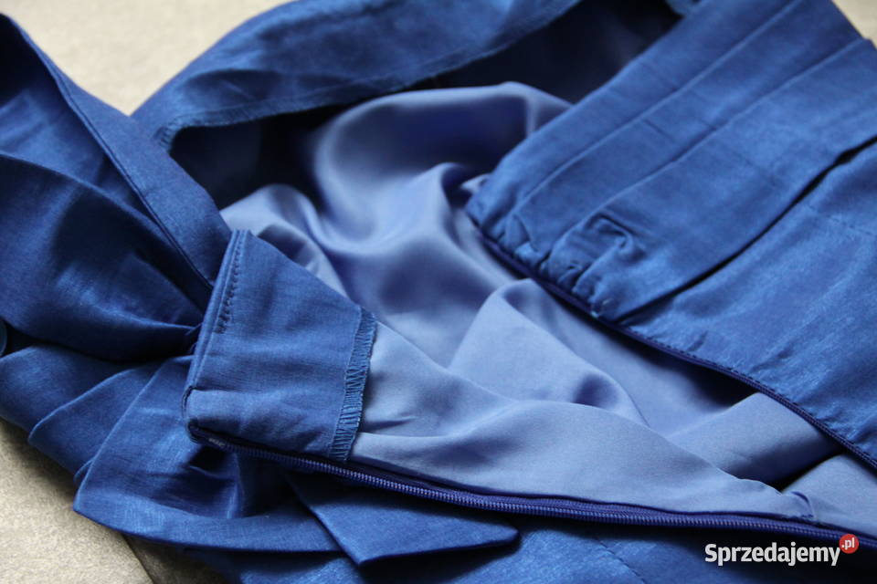 Drapowania sukienka na jedno ramię śląskie