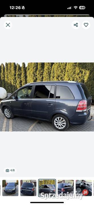 Opel Zafira 19 CDTI 150 nie odpala mazowieckie Płock sprzedam