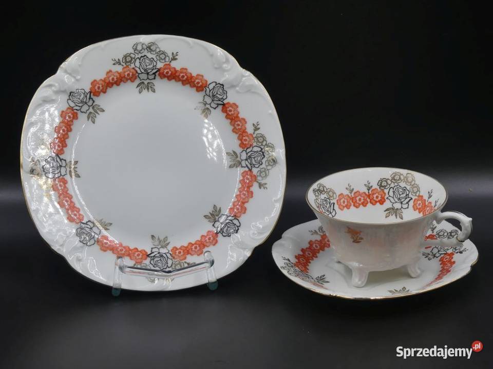 Urokliwe trio Tułowice Tillowitz na nóżkach 1928 Poznań