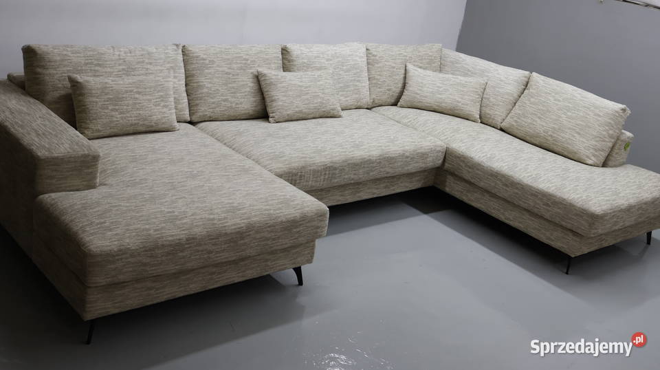 TDJ Nowy wieli narożnik U beżowa tkanina rogówka Poznań