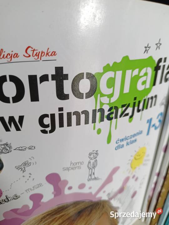 Ortografia w gimnazjum stypka książki Trójmiasto kompendium, repetytorium, opracowanie Gdańsk sprzedam
