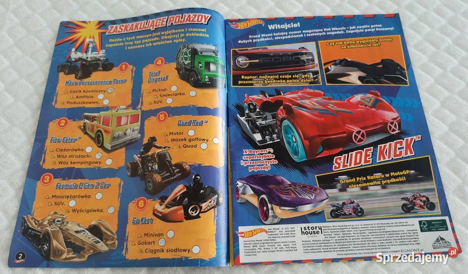 HotWheels 522 2022 Egmont Książeczki dzieci Czeladź