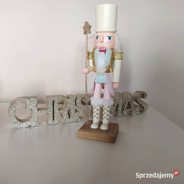 Dziadek do orzechów napis drewniany