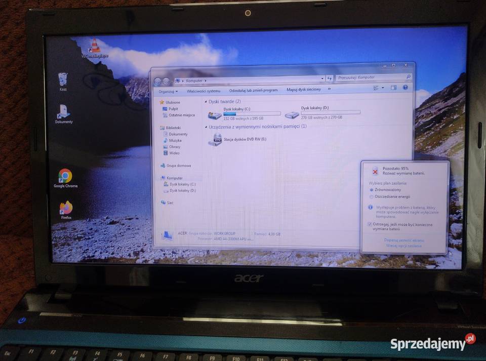 Laptop Acer Aspire 5560 Pruszcz Gdański