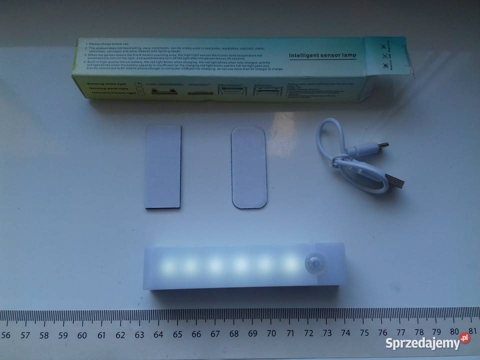 Lampka LED na czujnik ruchu i jasności 10 biały Bydgoszcz