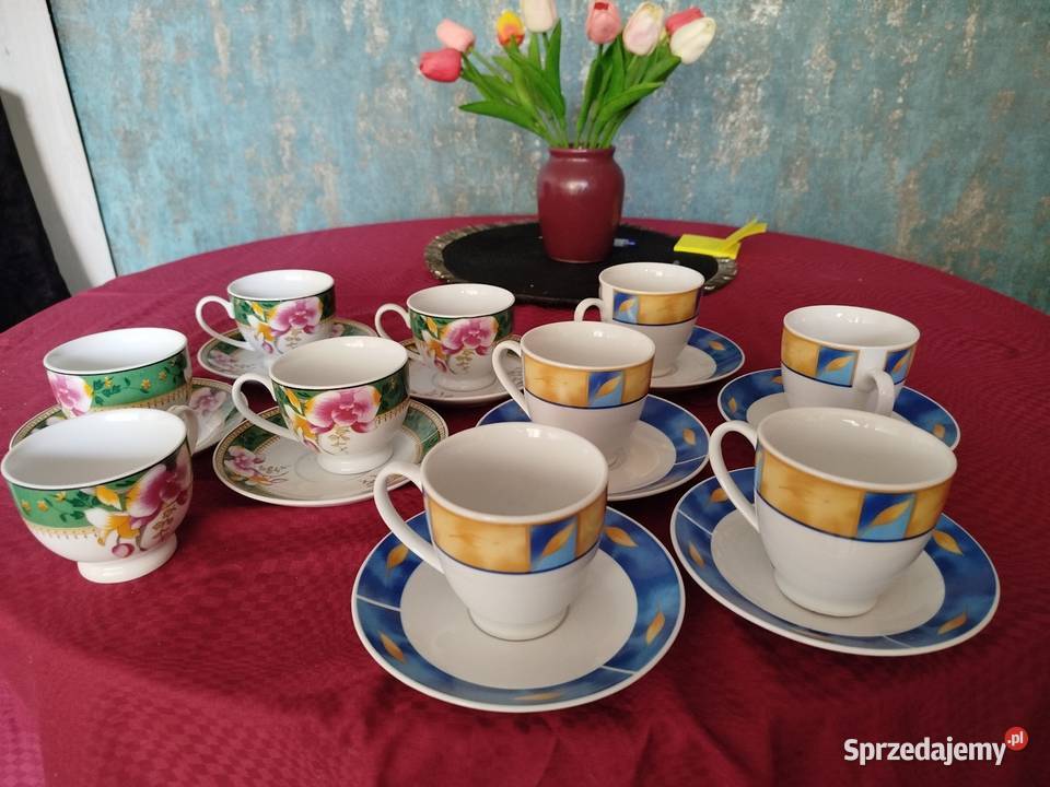 Zestaw filiżanek porcelanowych dolnośląskie Dzierżoniów sprzedam