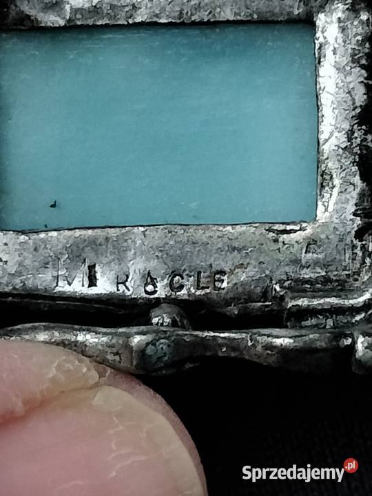 Broszka Miracle niebieski kamień zachodniopomorskie Choszczno