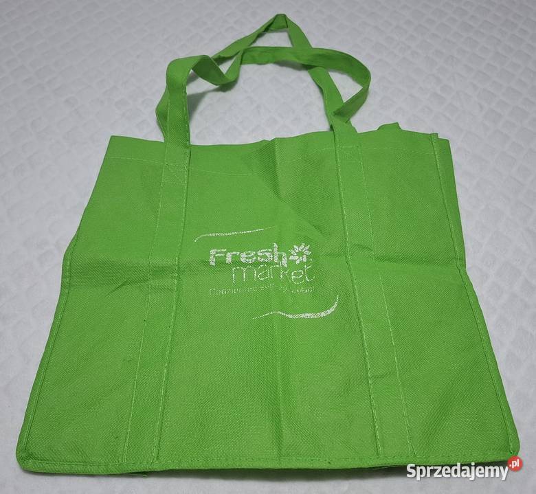 Torba materiałowa zielona Fresh market na zakupy Czeladź sprzedam