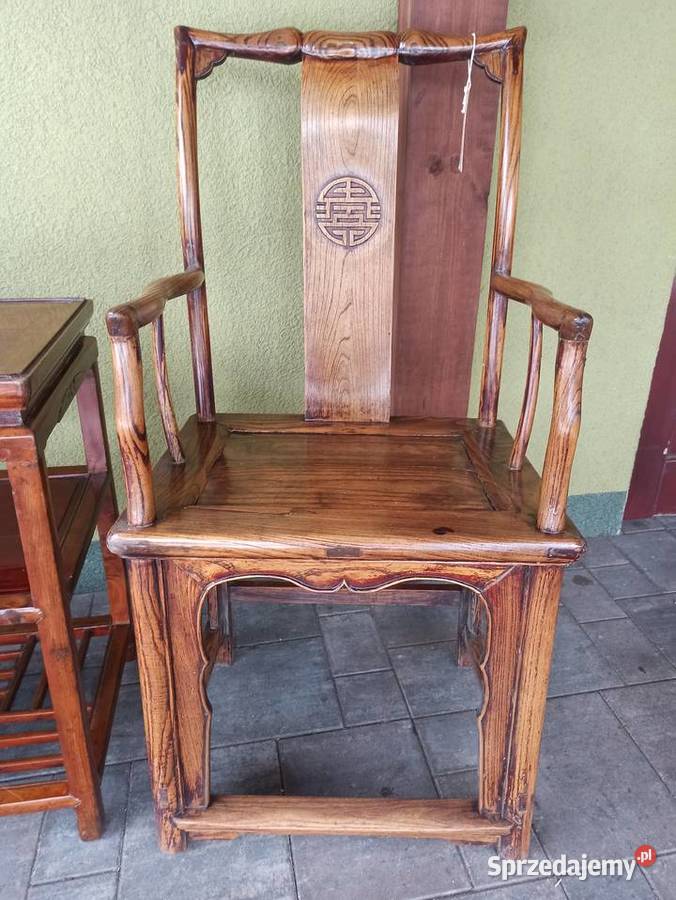 Fotel fotele stolik zestaw kawowy Chiny XIX w Budzyń sprzedam