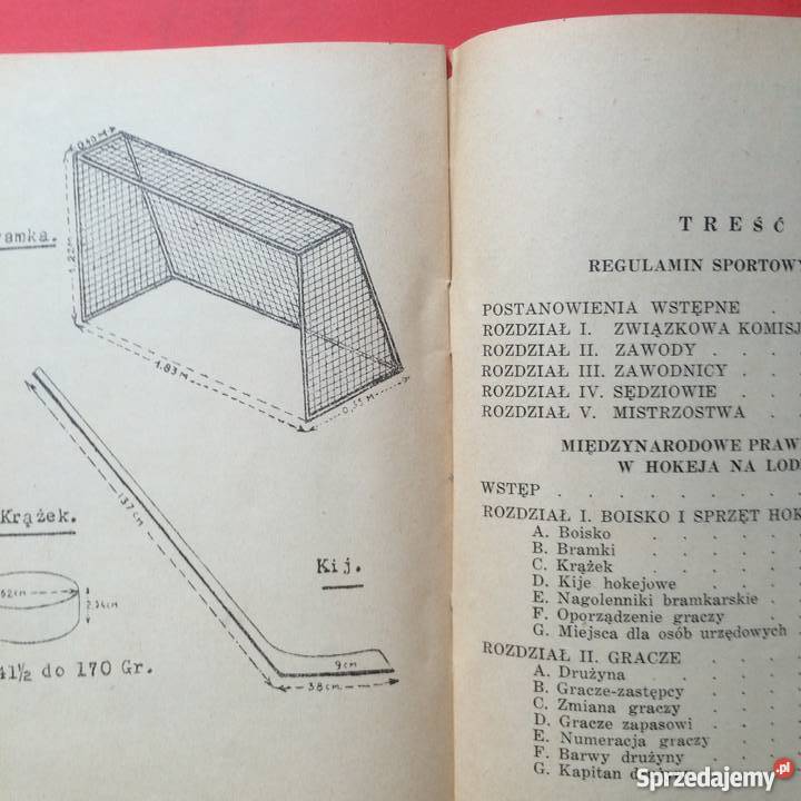 793 Regulamin Sportowy Hokeja na Lodzie Antykwariat Szczecin sprzedam
