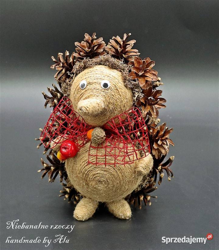 Jeż z szyszek jeżyk prezent dekoracja jesień sprzedam