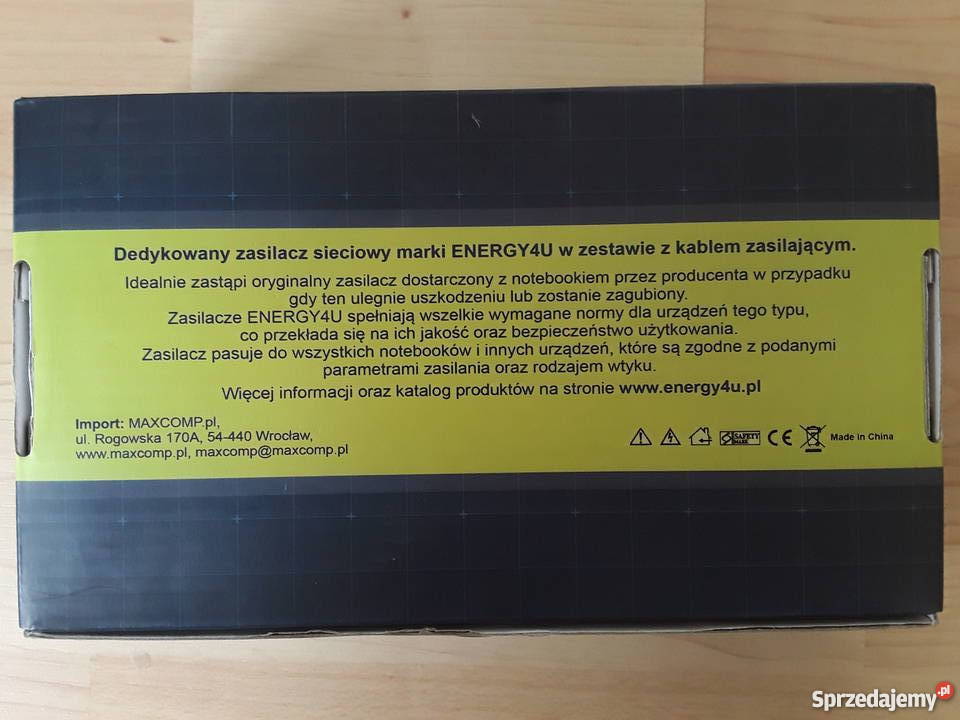 Zasilacz sieciowy marki ENERGY4U w zestawie z Warszawa