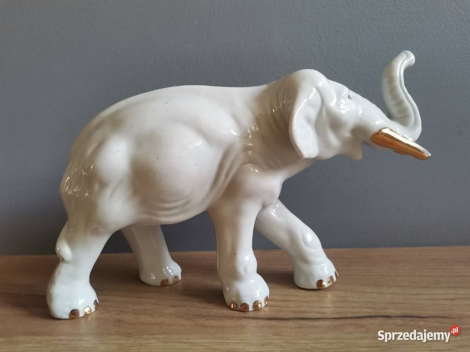 Stara figurka porcelanowa Słoń porcelana Steatyt Katowice sprzedam