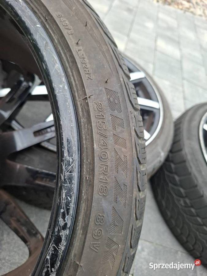 Alufelgi 18 AEZ z oponami zimowymi 21540r18 Pozostałe sprzedam