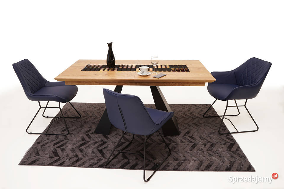 Stół Nowoczesny 160x90 Rozkładany Dąb Naturalny Woźniki sprzedam