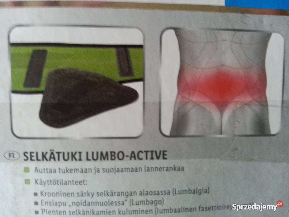 Pas lędźwiowy lumboactiv XXL WYSYŁKA Wołomin sprzedam