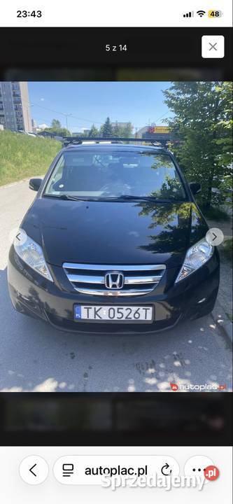 Honda FRV 20 VTEC Instalacja gazowa 6 osobowa ESP świętokrzyskie Kielce