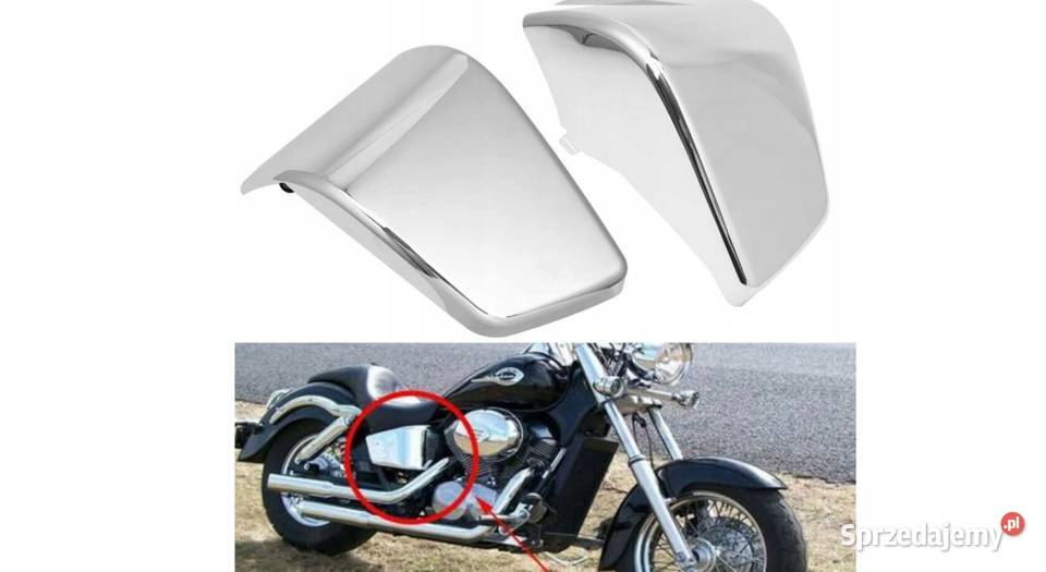 Osłony boczne akumulato boczki chrom Honda