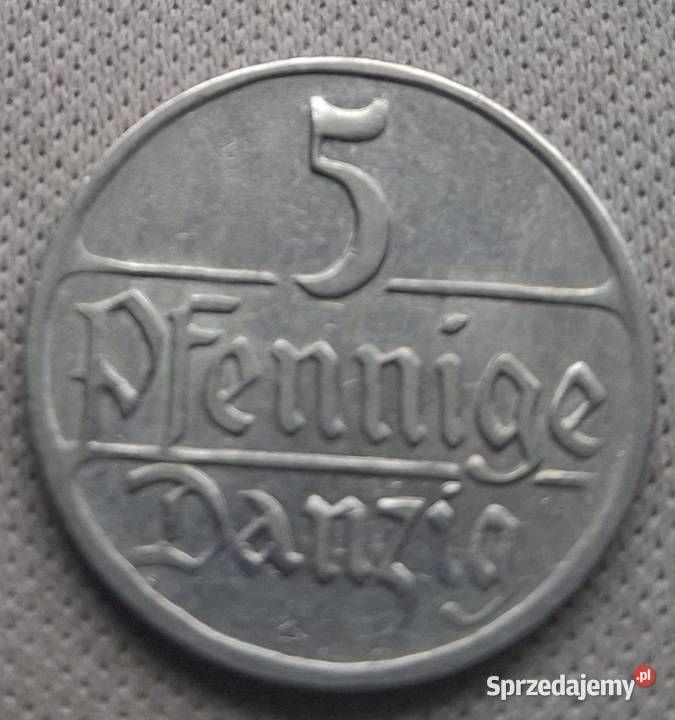 WOLNE MIASTO GDAŃSK5 FENIGÓW1923 rRANT GŁADKI mazowieckie Legionowo