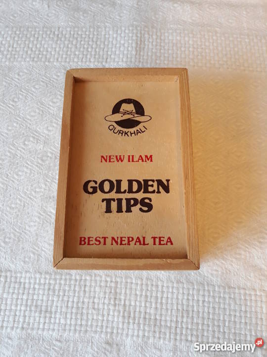Drewniane pudełko na herbatę Nepal pomorskie Gdańsk